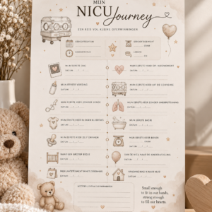 Mijn NICU Journey – A4 mijlpaalkaart