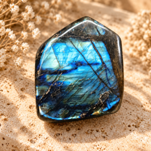 Labradoriet Freeform – Blauwe Flash | 470g
