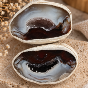 Agaat Geode Paar # 29