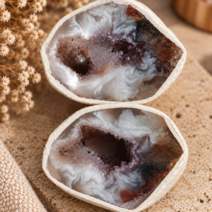 Agaat Geode Paar # 26