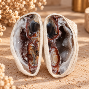 Agaat Geode Paar # 31