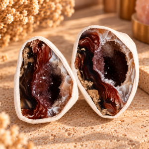 Agaat Geode Paar #28