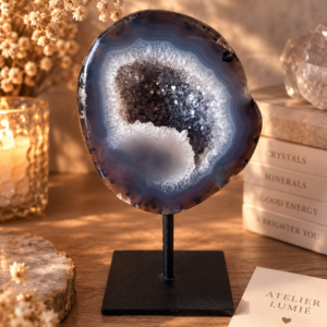 Agaat Geode op Standaard – 521 gram